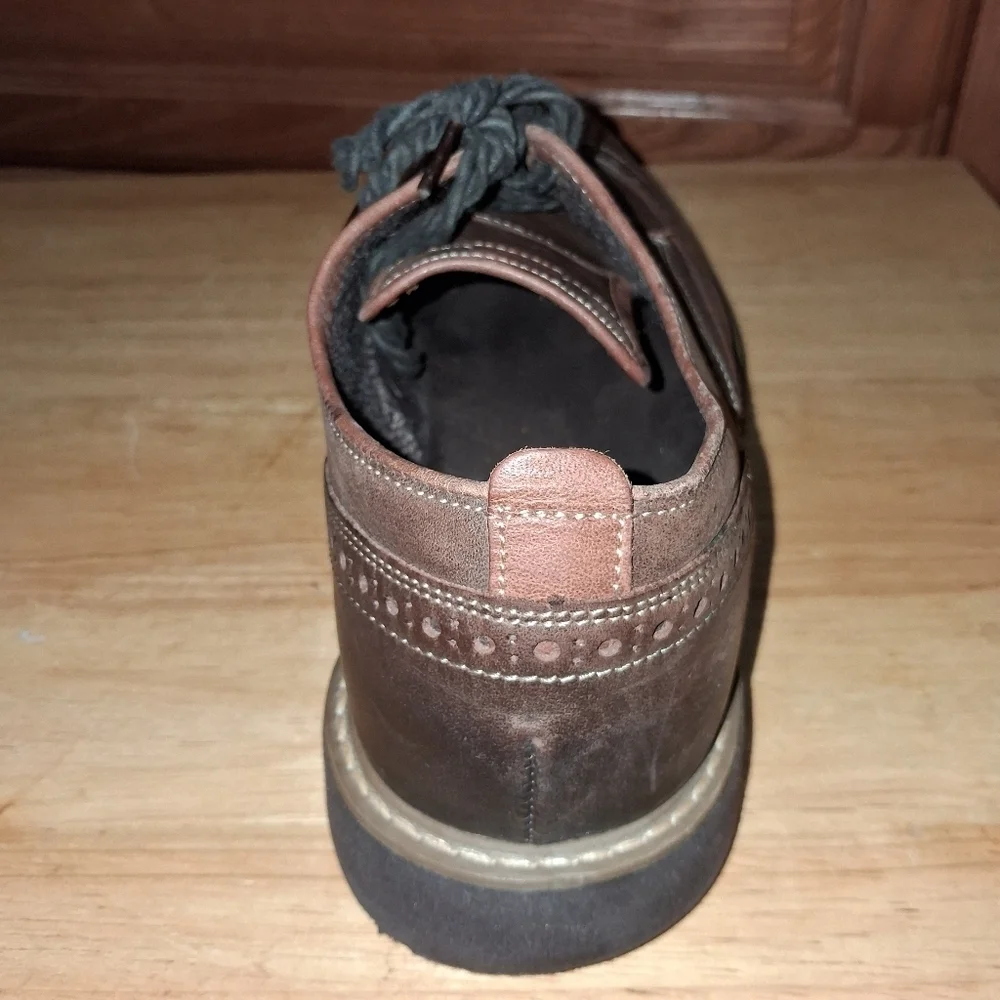 Florsheim Men's Brown Leather Oxford Dress Shoes In A Mens 8 1/2D.